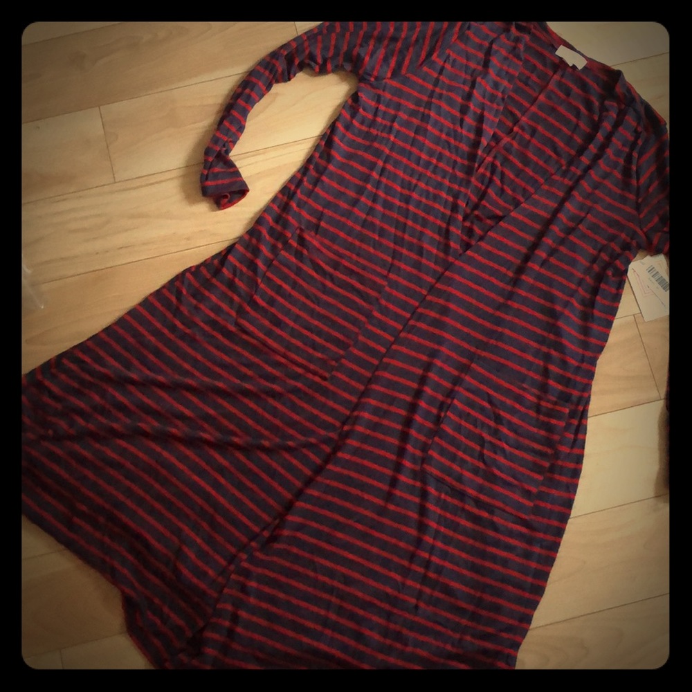 NWT Lularoe Sarah blue & red size M